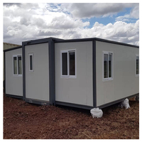 Vente chaude 20FT Maisons conteneurs préfabriquées Maison conteneur pliable préfabriquée Extension de petite maison préfabriquée extensible