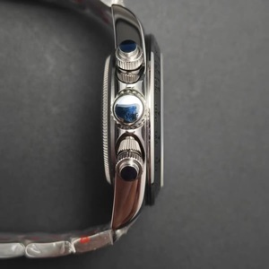 Montre chronographe à quartz pour homme de 39 mm, boîtier en acier, lunette en céramique noire, verre saphir, compatible avec le mouvement VK63, MOQ 1 - Product Image 4