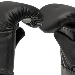 Gants de boxe d'entraînement en cuir professionnels, mitaines de frappe pour sac de boxe en cuir de vachette professionnel - Product Image 5