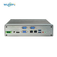 Computadora embebida sin ventilador con Windows 11 Pro, procesador I7 3630QM de cuatro núcleos, 2 LAN, 2 RS232/RS485, micro PC con GPIO y mini PC industrial de 12V-24V.
