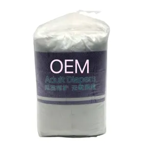 Disposable Plain Non Woven Surface absorbent medical incontinenceadult diaper with adhesive