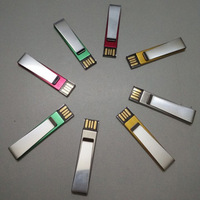 Nuevo USB 2.0 de Metal Grabado con Forma de Libro/Clip para Corbata, Memoria USB con Logotipo Personalizado, Garantía de 1 Año, Modelo YRX-155