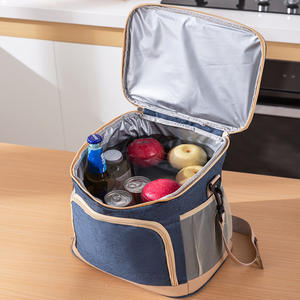 Sac à déjeuner isotherme en tissu Oxford grande capacité, sac de pique-nique imperméable épaissi pour une nouvelle sortie de haute qualité - Product Image 6