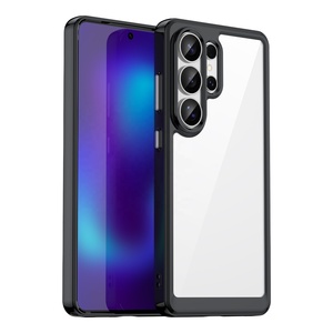 Custodia Ibrida Trasparente per <span class=keywords><strong>Samsung</strong></span> S26 Ultra, Cover in Gel di Gomma con Bordo Protettivo, Custodia Trasparente per <span class=keywords><strong>Samsung</strong></span> S25 Edge S24 Plus S23 - Product Image 1