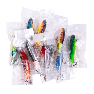 Lot de 10 leurres de pêche en gros, 14 cm, 36,9 g, flottants, type crayon, appâts durs artificiels pour la pêche au bar et au brochet - Product Image 6