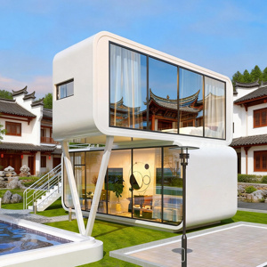 Hôtel en conteneur de couchage Apple Cabin, salon Sinoy, hôtel capsule préfabriqué <span class=keywords><strong>mobile</strong></span> abordable, acier modulaire - Product Image 3