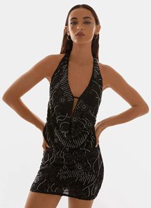 Débardeurs sexy à col en V profond et paillettes pour femmes débardeurs été nouveaux hauts courts élégants <span class=keywords><strong>dos</strong></span> <span class=keywords><strong>nu</strong></span> étincelants - Product Image 6