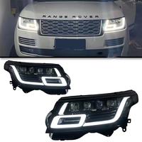 Phares adaptés pour Range Rover 2013-2017 L405, feux LED matriciels blancs, phares LED de mise à niveau d'usine OEM