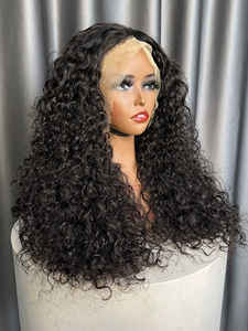 Лидер продаж, человеческие волнистые волосы Ms Mary, парик на шнуровке, необработанные натуральные предварительно выщипанные бразильские волосы плотностью 180, 13X4, фронтальный парик на шнуровке, поставщик - Product Image 2