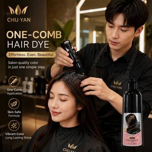 No <b>Gloves</b> Hair Dye Comb Brush Applicator Clean Application Ammonia Free Plant Based Herbal 200ml Custom Packaging - Product Image 5