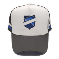 Patchwork couleur haute qualité casquettes de camionneur mode Couple chapeau logo personnalisé ajustement profond haut profil blanc broderie casquette de camionneur