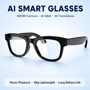 Lunettes intelligentes 800MP M01Pro avec activation vocale, prise de photos, <span class=keywords><strong>traduction</strong></span> IA, ChatGPT, contrôle de la musique et fonction d'appel - Product Image 1