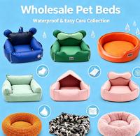 Canapé-lit pour animaux de compagnie en forme d'oreille, coussin épais, base antidérapante, confortable pour chats et chiens de petite taille