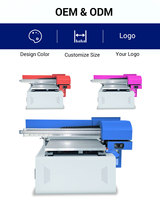 Refinecolor produk baru fungsi CCD 6090 UV DTF pencetak Flatbed A1 mesin cetak untuk casing telepon akrilik botol kaca kartu