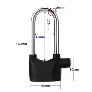 Sécurité antivol étanche moto <span class=keywords><strong>vélo</strong></span> serrure dispositif d'<span class=keywords><strong>alarme</strong></span> sécurité <span class=keywords><strong>cadenas</strong></span> porte <span class=keywords><strong>alarme</strong></span> serrure moto <span class=keywords><strong>cadenas</strong></span> - Product Image 1