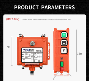 F21-2S 2T&1R Nouveaux produits, télécommande intelligente sans fil industrielle étanche pour pont roulant, télécommande radio pour pont roulant - Product Image 1