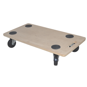 Chariot mobile en MDF avec roulettes pivotantes et surface antidérapante Chariot de transport de meubles - Product Image 2