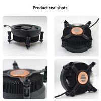 Ventilateur de refroidissement CPU personnalisé 15e génération avec roulement fluide, contrôle intelligent de la température, dissipateur thermique en cuivre-aluminium de 92 mm compatible