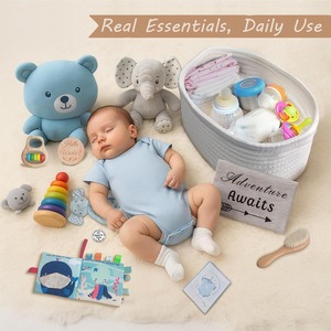 Set Regalo per Neonati, Cesto Portatile con Coperta Comfort e Peluche, Regalo per Bebè - Product Image 6