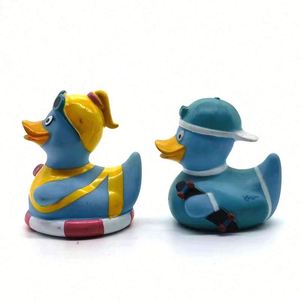 Pvc Baby <b>Bath</b> Float Pinch Called Sound Children's Playing Beach Toy Skateboard Duck - Product Image 5