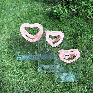 Venta caliente impermeable transparente PVC moda abierta dama de honor regalo bolsa de mano - Product Image 4