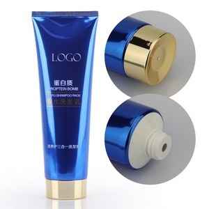 Tubo de Aluminio Azul Vacío con Logotipo Personalizado al por Mayor para Acondicionador Capilar, Cuidado de la Piel, Envase Cosmético con Tapa de Rosca - Product Image 2