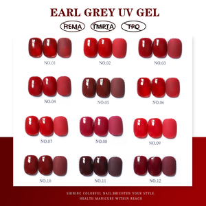 เจลทาเล็บ ZRKGEL 12 สี สวยงาม สีแดงยอดนิยม ปราศจากสาร HEMA/TPO สีชัดเจน แถมฟรีตัวอย่าง ชุดเจลทาเล็บสำหรับทำเล็บแบบ UV/LED - Product Image 2