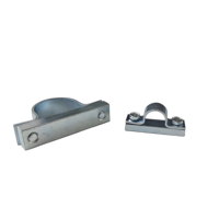 Colliers de serrage pour tuyaux en acier au carbone galvanisé métriques, à trou simple et double, haute résistance, raccords hydrauliques, fabricant de machines marines