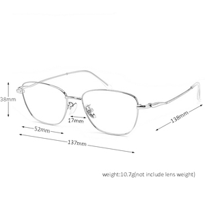 <span class=keywords><strong>Gafas</strong></span> <span class=keywords><strong>graduadas</strong></span> de lectura de titanio delicada Premium para <span class=keywords><strong>mujer</strong></span>, montura óptica para <span class=keywords><strong>mujer</strong></span> - Product Image 3