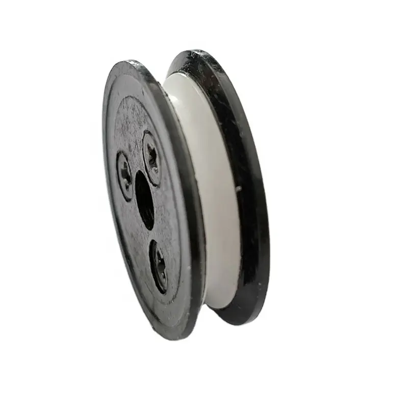 U-shaped Grooved Wire Wheel Ceramic Guide Rope Pulley Sheaves Roller Spinning Wheels for Textile Machines