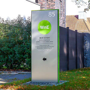 OEM ngoài trời dẫn dấu hiệu cho doanh nghiệp thép không gỉ wayfinding dấu hiệu ánh sáng Hộp thương hiệu Logo tên biển Cửa Hàng Đường pylon dấu hiệu - Product Image 3