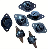 Nouveaux boutons Foracing en acier Dzus 5/16'' .550'' Reach noirs auto-éjectables pour fixations de carrosserie de voiture de course Sprint