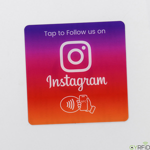 Adesivo NFC in Acrilico per Seguire su Instagram e Recensioni Google, Insegna <span class=keywords><strong>Smart</strong></span> per Marketing sui Social Media - Product Image 3