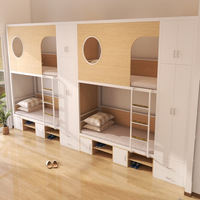 Lit superposé double en métal moderne avec bureau d'étude intégré pour enfants - Pliable, portable, convertible, robuste, durable, réglable, pour usage hôtelier