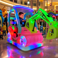 Excavadora Eléctrica para Niños, Vehículo de Construcción con Batería de 12V, para Parques de Diversiones Comerciales, Venta al Por Mayor