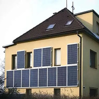 Support mural en aluminium pour panneau solaire, système de fixation verticale pour panneaux solaires, support mural pour balcon et façade de bâtiment
