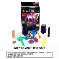 Kit de tours de magie avec boîte à monnaie dissimulée taille unique, jouets créatifs en plastique pour enfants et cadeaux pour tours de cartes et d'animation