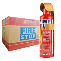 Extincteur portable de secours en mousse pulvérisée en gros, classe A, pour voiture, 500 ml, 1000 ml, mini-extincteur