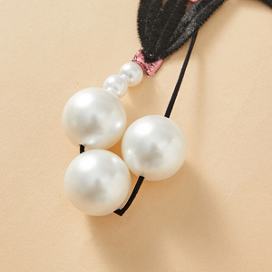 Ding Zhi Mei Sexy Black Lace <b>Thong</b> With <b>Pearl</b> Beads For Women Intimates Accessories - Product Image 4