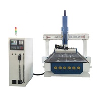 Routeur CNC 4 axes pour bois à traitement rapide 1325/1530 avec broches ATC, servomoteur Syntec, haute rigidité pour la sculpture sur bois et les sculptures métalliques