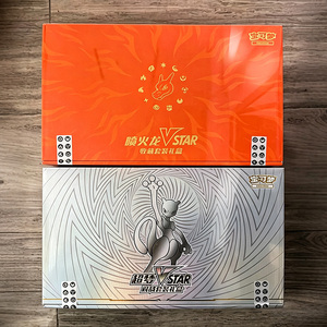Venta al por mayor de tarjetas coleccionables originales de <span class=keywords><strong>Pokémon</strong></span> <span class=keywords><strong>Charizard</strong></span> y Mewtwo VSTAR de alta calidad, paquete de expansión chino de la colección exclusiva. - Product Image 1