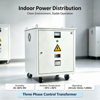 Transformateur de contrôle d'isolation sans EMI 60Hz à enroulement 100% cuivre, sortie multi-tension pour distribution d'énergie, directement de l'usine