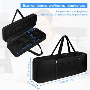 Waterproof and Shockproof <b>Keyboard</b> Protective Bag Durable Hand Strap Travel Carrying Bag - Product Image 3