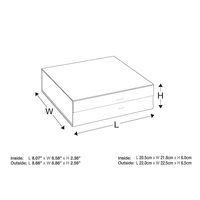 Boîte de papier cadeau magnétique de luxe de haute qualité Kraft pliant personnalisé avec emballage plat en aluminium Fermeture magnétique facile à fermer