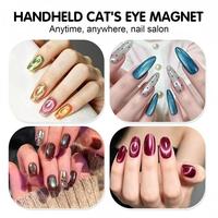 Outil magnétique 3-en-1 en forme de gourde pour ongles, aimant épaissi et agrandi, pour effet œil de chat, manucure DIY, fournitures d'art des ongles, vente en gros