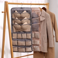 Promotion : Organisateur mural suspendu étanche grande capacité pour sous-vêtements, pliable, pour culottes, chaussettes et soutiens-gorge