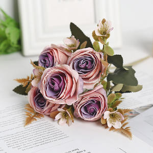 Bouquet de parfum de printemps de bord de barbecue de fleur de rose simulé de sens avancé pour <span class=keywords><strong>la</strong></span> décoration transfrontalière de mariage à <span class=keywords><strong>la</strong></span> maison - Product Image 3