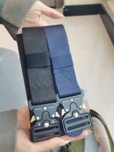 Cinto de Segurança Tático Utilitário Preto com Logo Personalizado, de Lona de Nylon e Poliéster com 38mm e Fivela de Liberação Rápida - Product Image 6