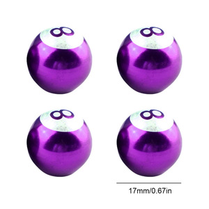 Capuchon de valve en alliage d'aluminium vert en forme de boule 8 pour pneu de voiture, valve américaine - Product Image 5
