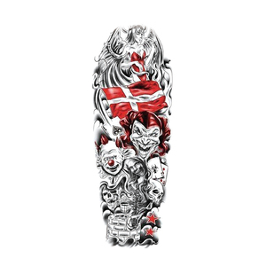 Nouveau design, <span class=keywords><strong>tatouage</strong></span> temporaire imperméable à manches longues, modèles pour hommes et femmes, grande image, couverture complète du bras - Product Image 3